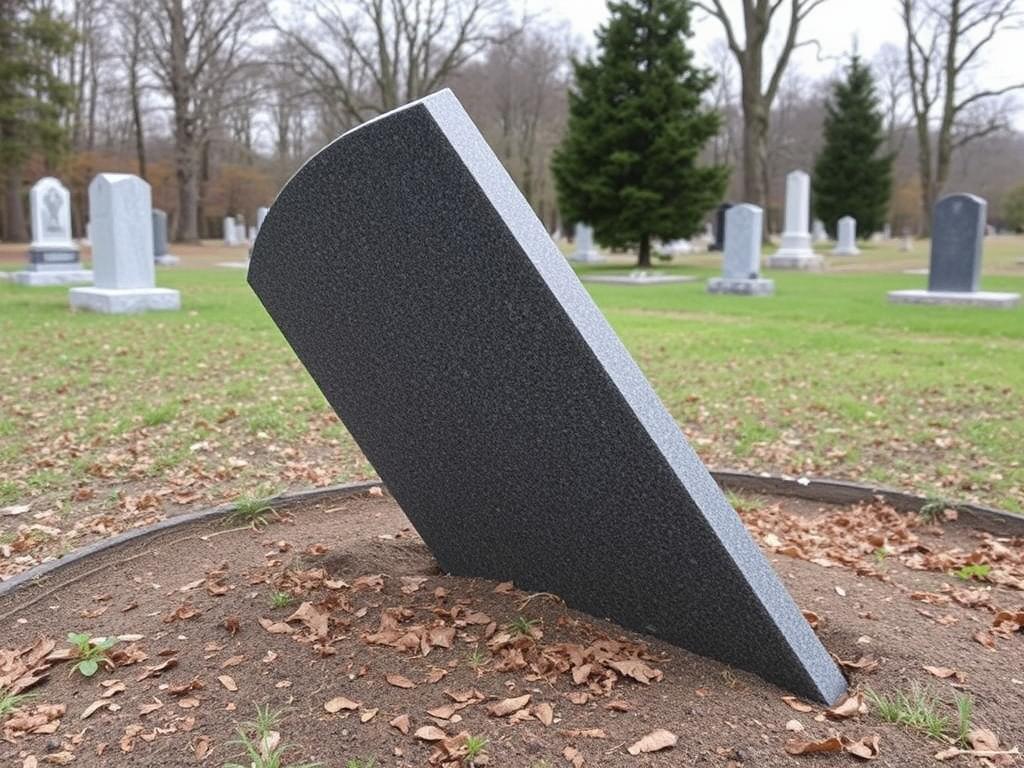 Why a monument can tilt or sink at a grave Why a monument can tilt or sink at a graveфото
